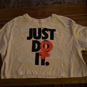 SOLD Nike Just Do It crop tee.